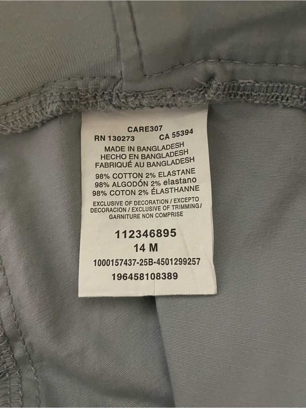 Lee Ultra Lux Comfort Flex Skimmer Utility Capris Size 14M NWT - Picture 12 of 12